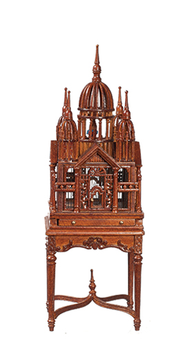 Victorian Table  and  Birdcage, Walnut